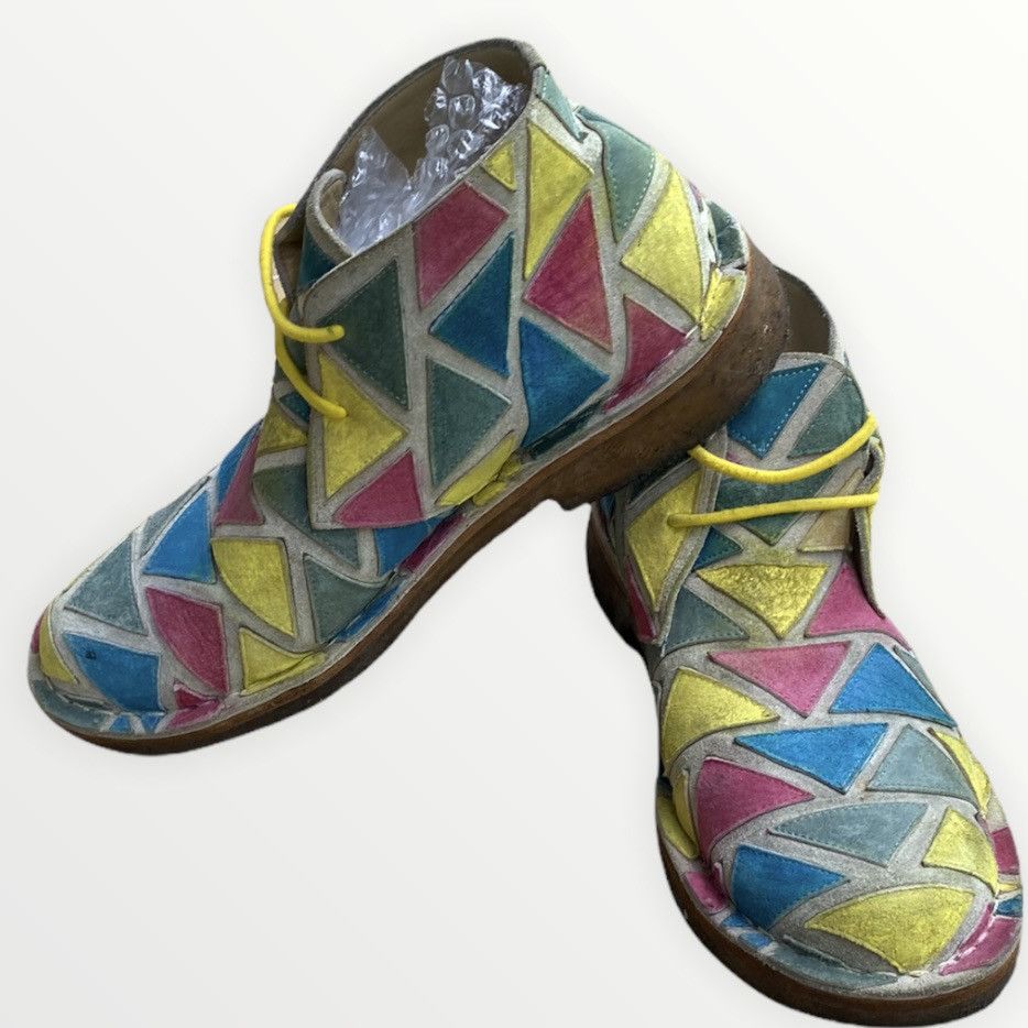 Comme des Garcons Runway Vintage FW01 Patchwork Chukka Boots Size US 9 / EU 42 - 3 Thumbnail
