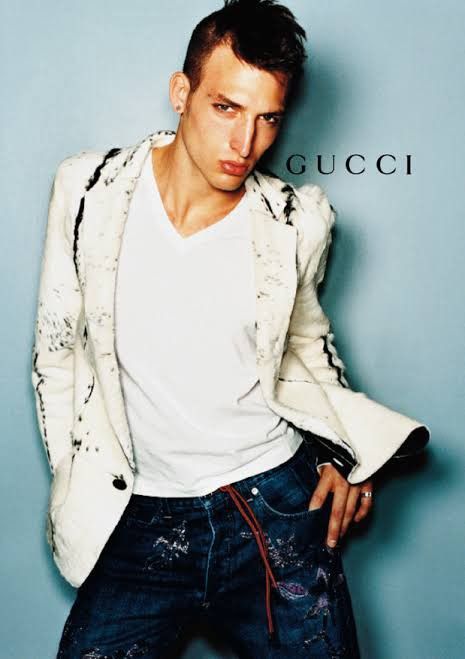 image of Gucci x Tom Ford Fall99 Ad And Runway Floral Embroiled Denim, Men's (Size 32)