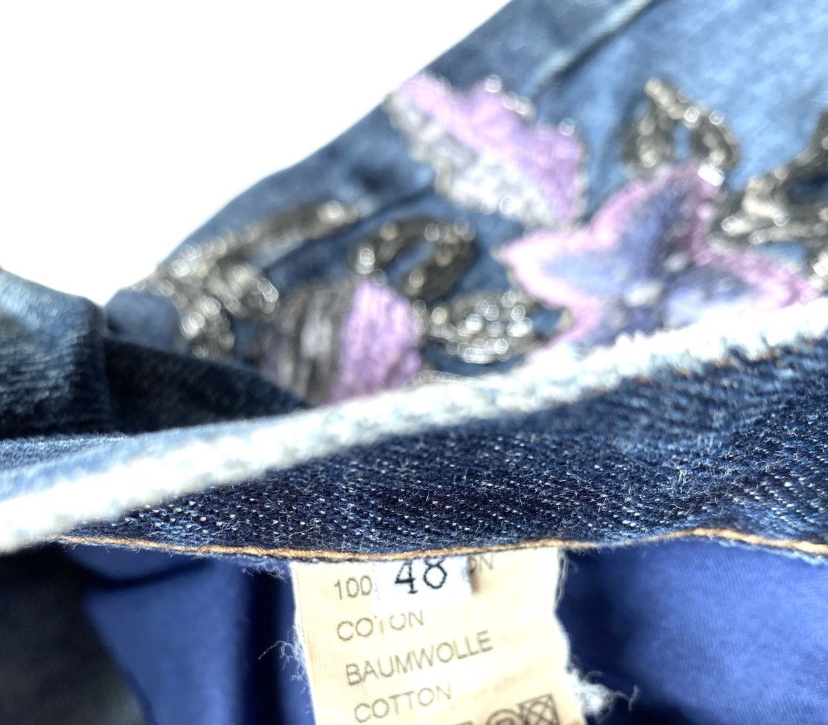 Gucci Fall99 AD And Runway Floral Embroiled Denim Size US 32 / EU 48 - 6 Thumbnail