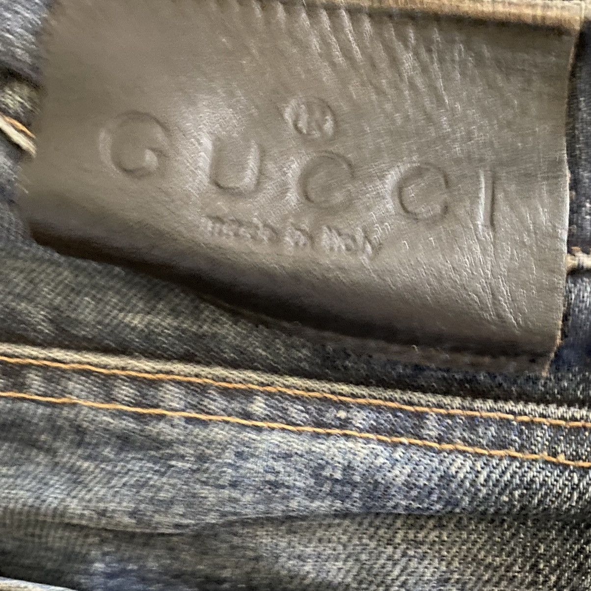 Gucci Fall99 AD And Runway Floral Embroiled Denim Size US 32 / EU 48 - 13 Thumbnail
