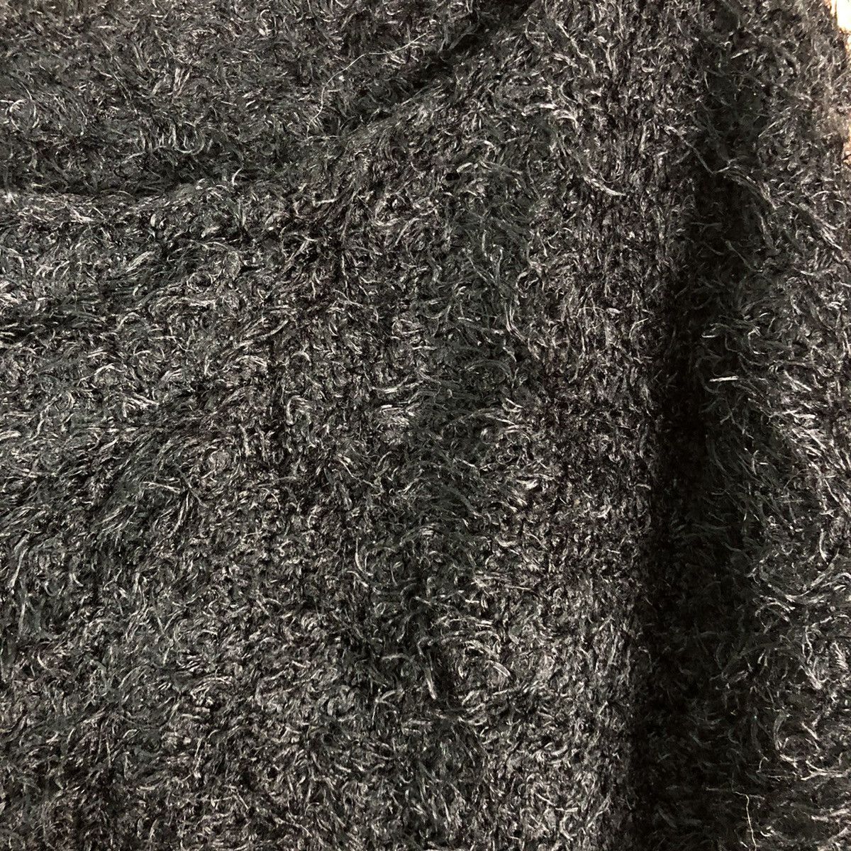 Japanese Brand GU Black Shag Shaggy Fur Mohair Knitwear #6550 Size L / US 10 / IT 46 - 7 Thumbnail