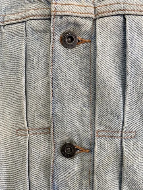 Levi's Made & Crafted × Levi's Vintage Clothing × Vintage 🔥 SAMPLE LEVI’S 90s DISTRESSED CUT DENIM TRUCKER JACKET Size US M / EU 48-50 / 2 - 6 Thumbnail