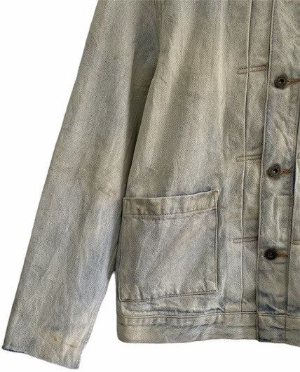Levi's Made & Crafted × Levi's Vintage Clothing × Vintage 🔥 SAMPLE LEVI’S 90s DISTRESSED CUT DENIM TRUCKER JACKET Size US M / EU 48-50 / 2 - 9 Thumbnail