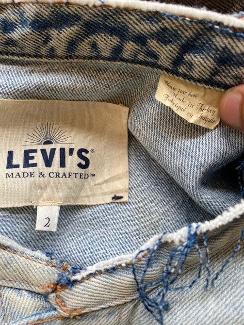 Levi's Made & Crafted × Levi's Vintage Clothing × Vintage 🔥 SAMPLE LEVI’S 90s DISTRESSED CUT DENIM TRUCKER JACKET Size US M / EU 48-50 / 2 - 13 Thumbnail