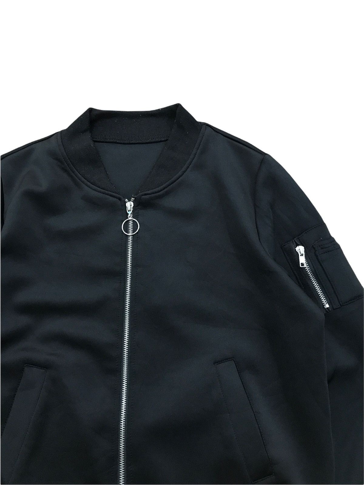 20471120 × Seditionaries Japanese Brand Minimalist Black Bomber MA-1 Style Jacket Size US S / EU 44-46 / 1 - 3 Thumbnail