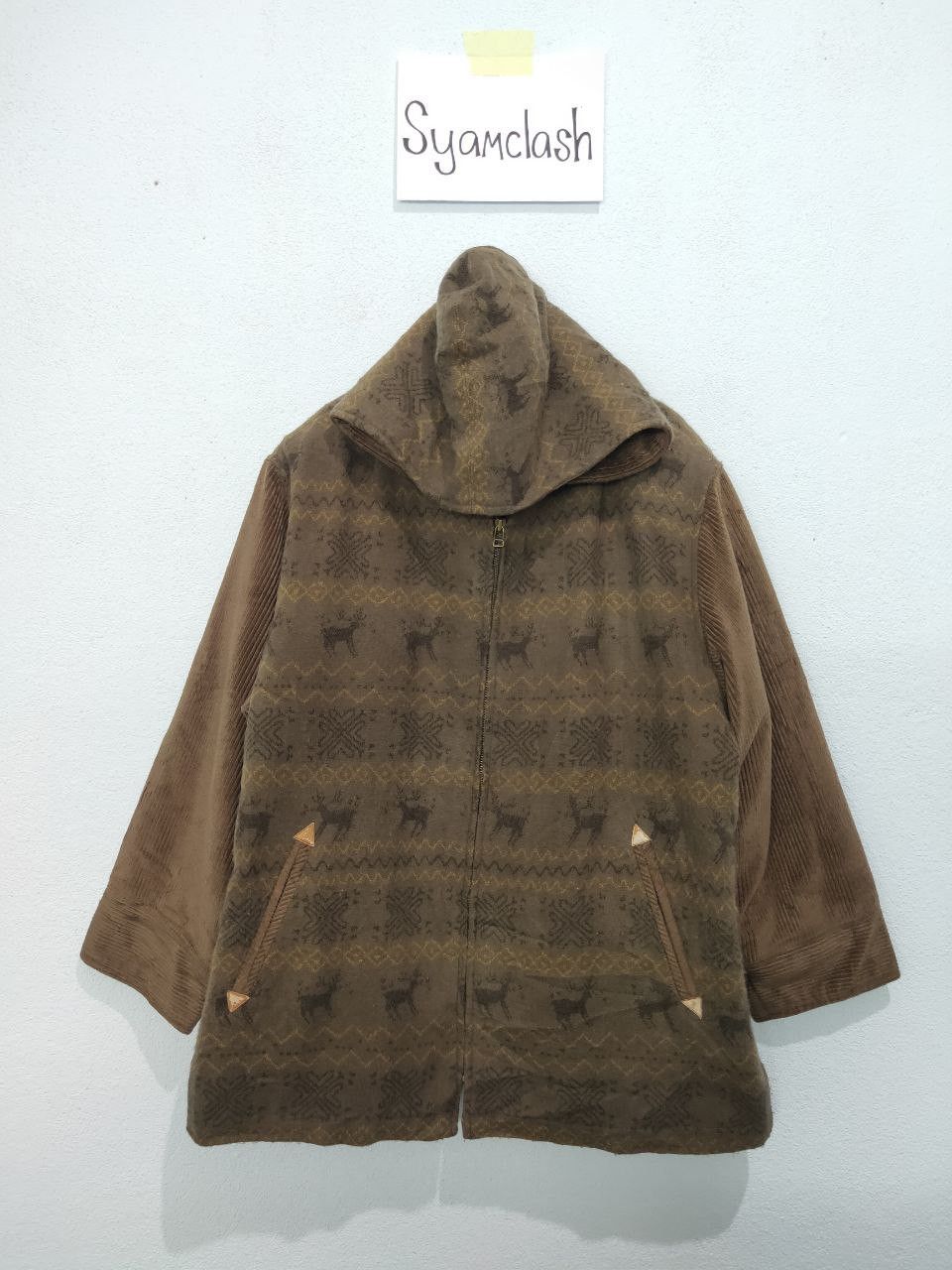 Designer × Valentino × Vintage Claudio Valentino Paris Printed Zipper Jacket Size US L / EU 52-54 / 3 - 1 Thumbnail