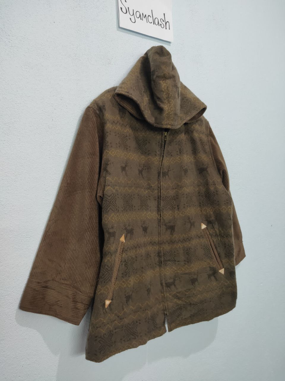 Designer × Valentino × Vintage Claudio Valentino Paris Printed Zipper Jacket Size US L / EU 52-54 / 3 - 4 Thumbnail