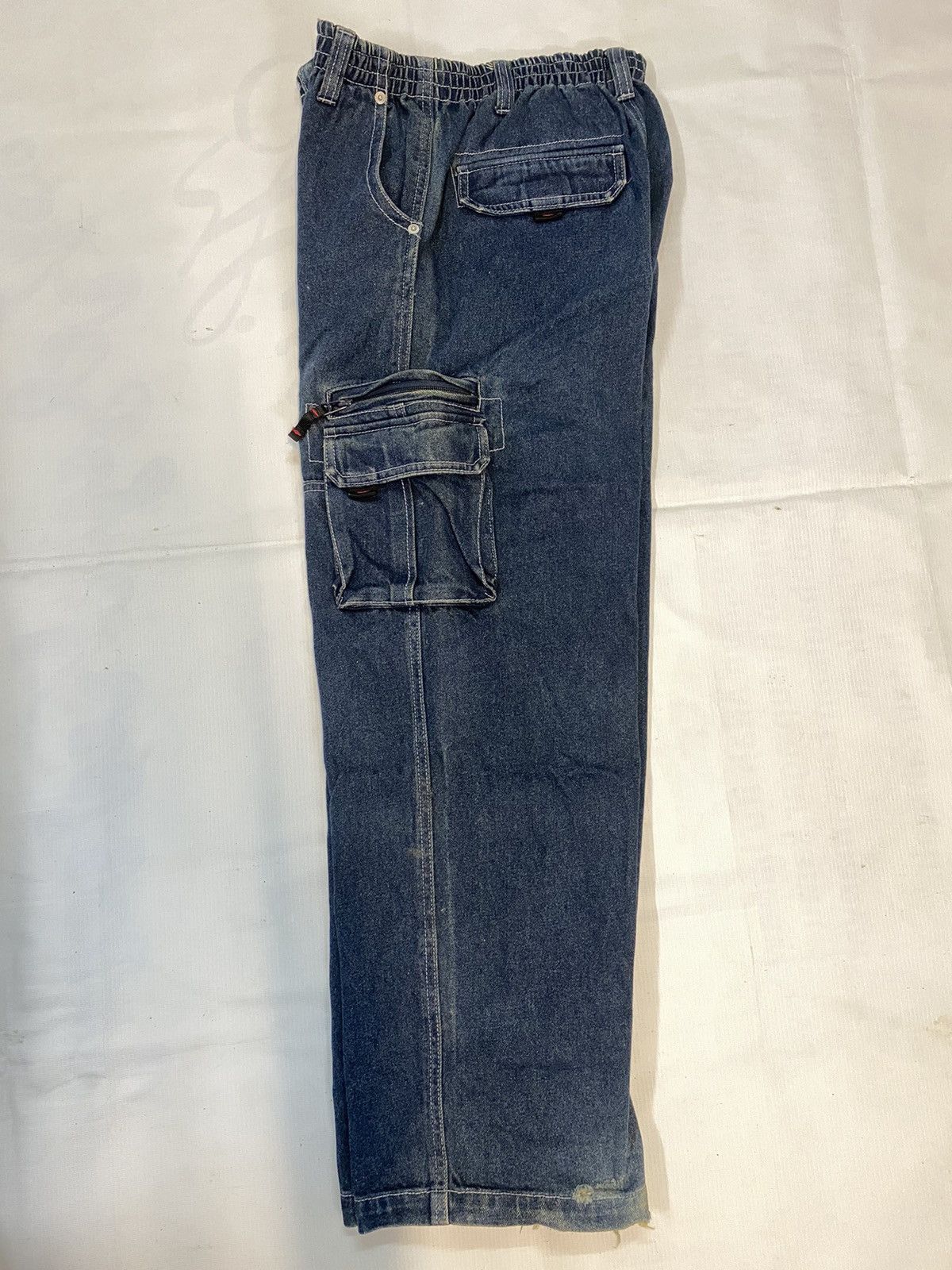Beverly Hills Polo Club × U.S. Polo Assn. × Vintage Polo Club Denim Cargo Jeans Size US 31 - 10 Thumbnail