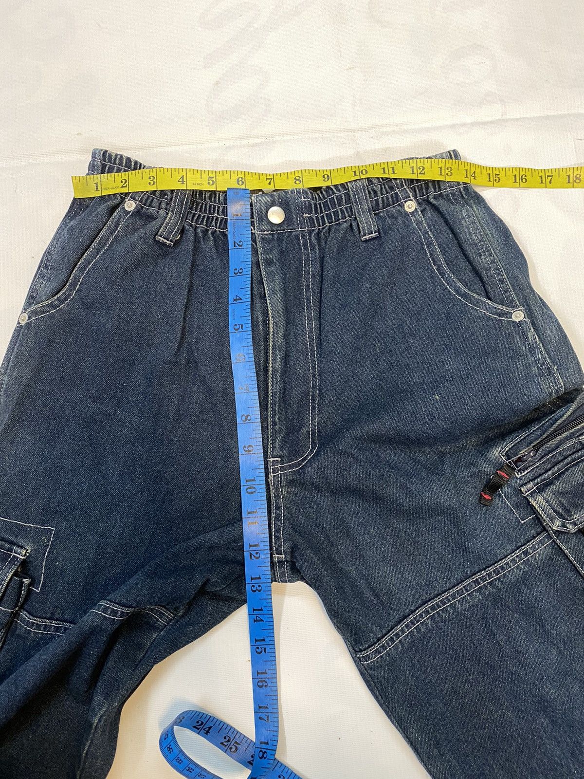 Beverly Hills Polo Club × U.S. Polo Assn. × Vintage Polo Club Denim Cargo Jeans Size US 31 - 14 Thumbnail