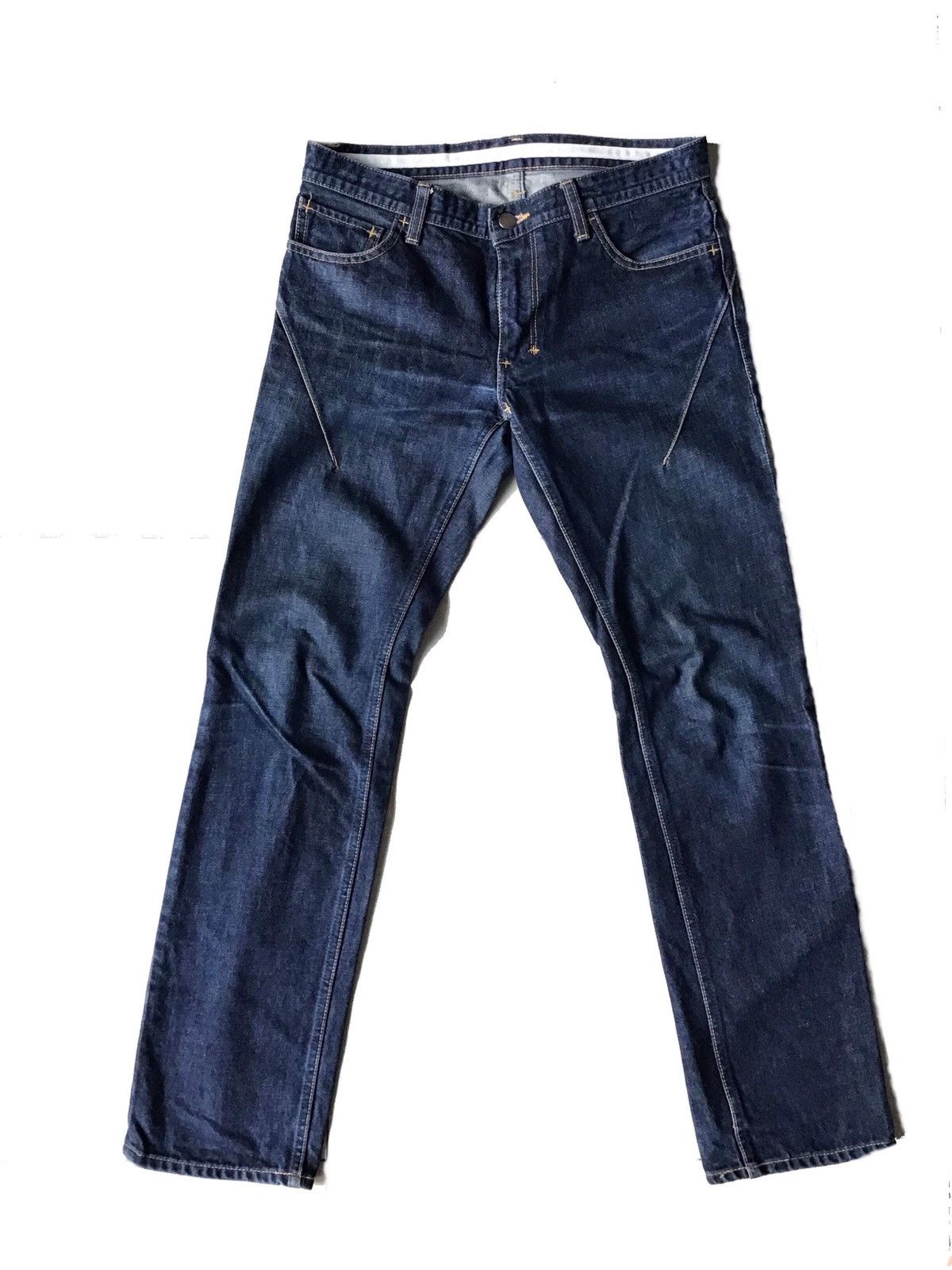 image of Number N Ine Number (N)Ine Raw Dart Denim in Raw Blue, Men's (Size 31)