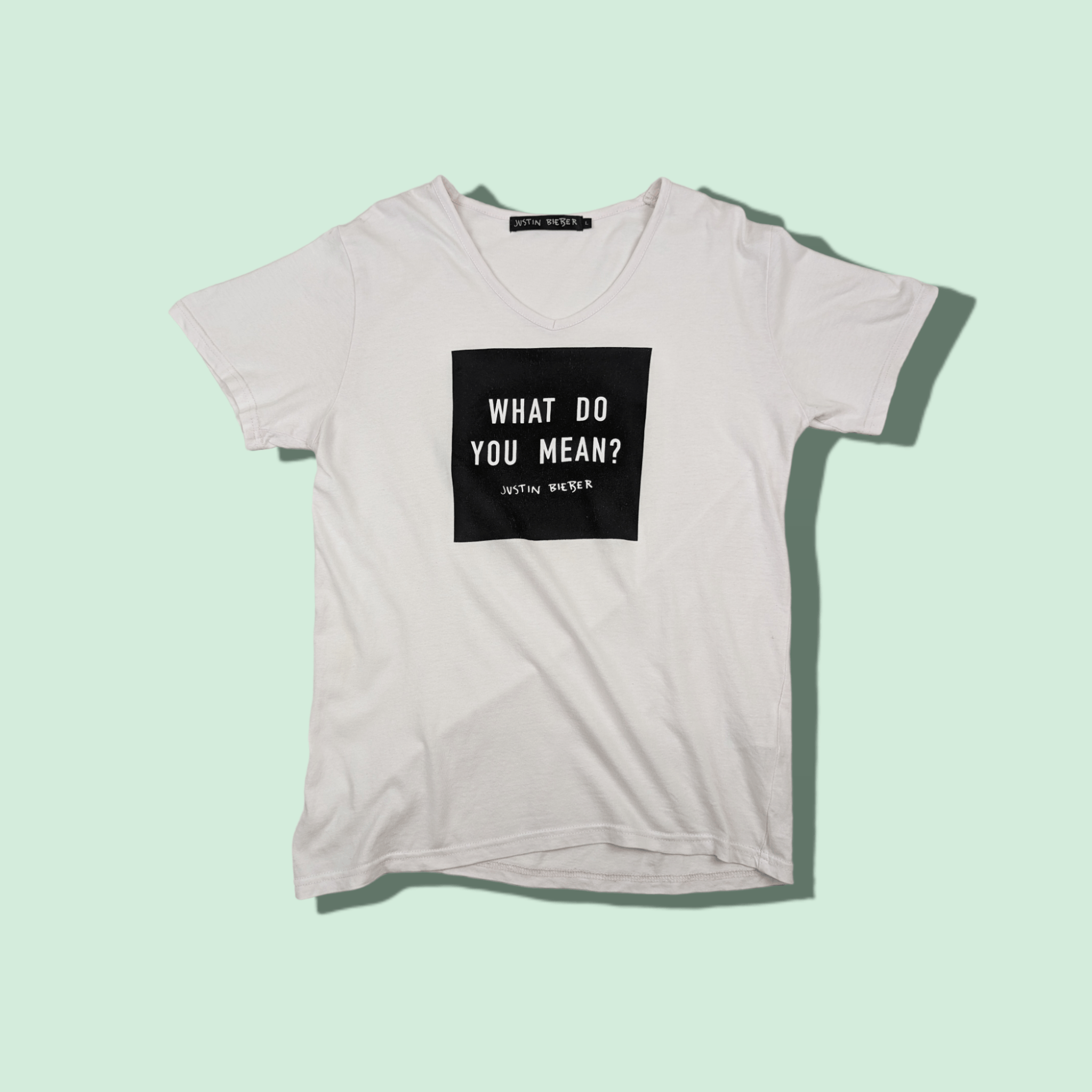 Band Tees × Justin Bieber × Rap Tees JUSTIN BIEBER What Do You Mean? T-Shirt Size US L / EU 52-54 / 3 - 1 Thumbnail