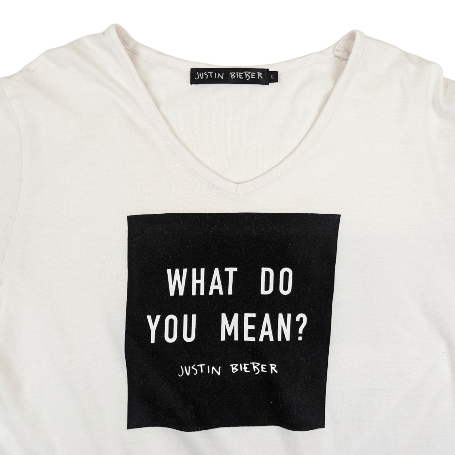 Band Tees × Justin Bieber × Rap Tees JUSTIN BIEBER What Do You Mean? T-Shirt Size US L / EU 52-54 / 3 - 4 Thumbnail