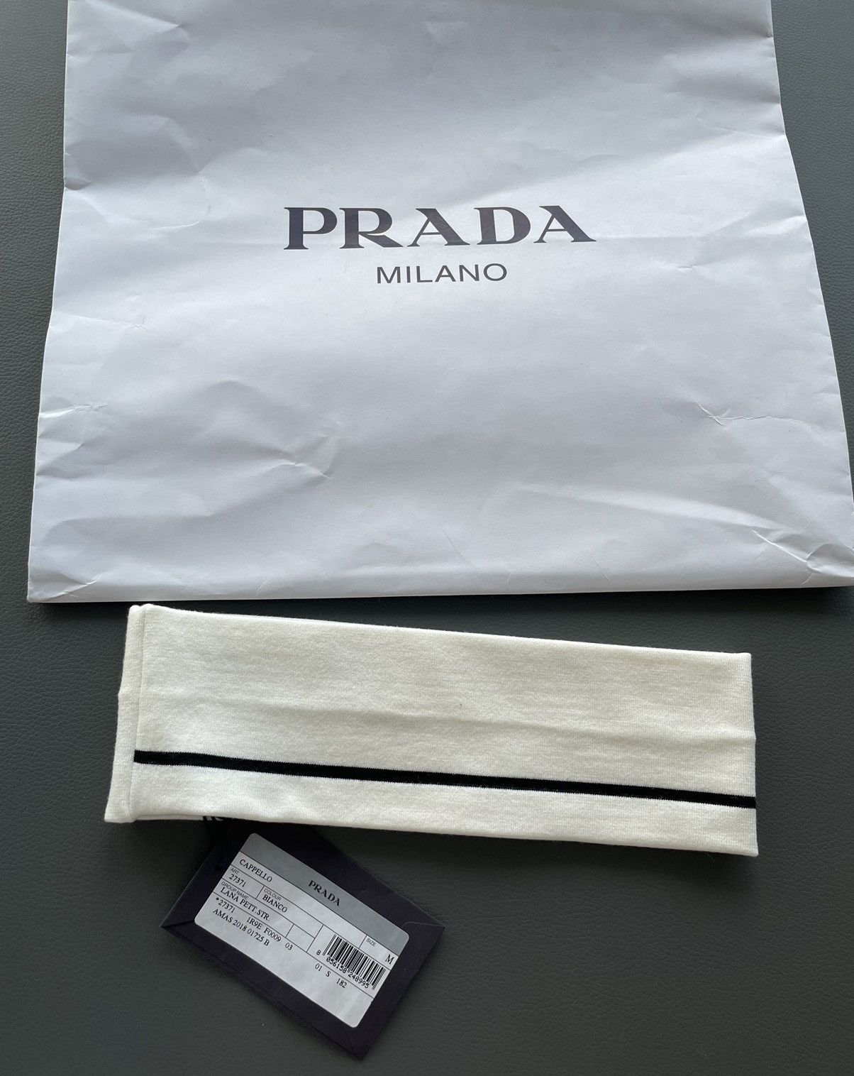 Prada Rare Extremely Limited Edition Runway Prada Logo Head Band Size ONE SIZE - 6 Thumbnail