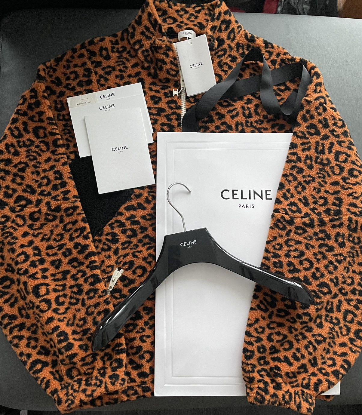 Celine × Hedi Slimane Sold Out Dancing Kid By Hedi Slimane Runway Leopard Jacket Size US XL / EU 56 / 4 - 4 Thumbnail
