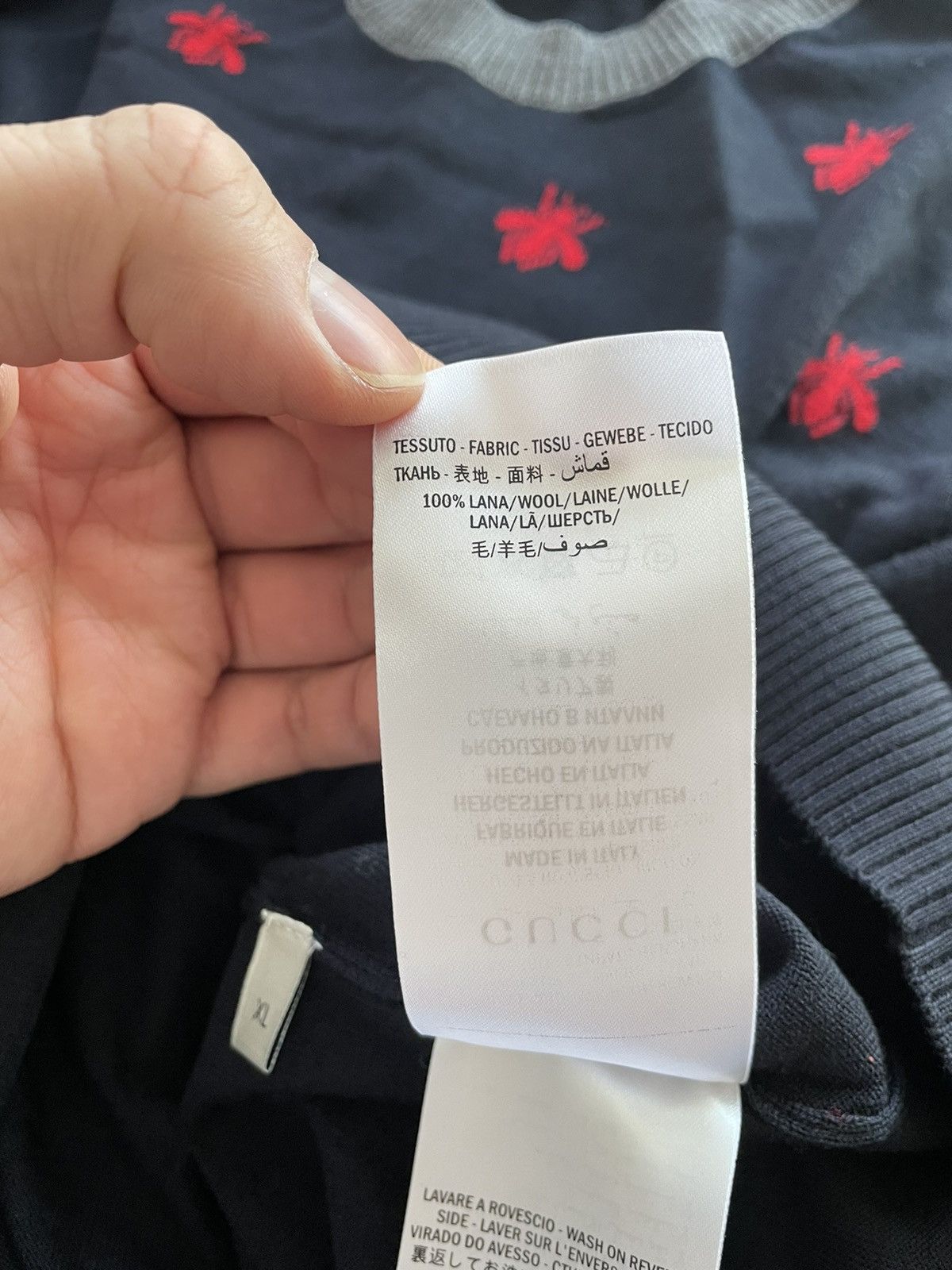 Gucci Rare Limited Iconic Super Runway Bee 🐝 Fine Wool Sweater Size US L / EU 52-54 / 3 - 10 Thumbnail