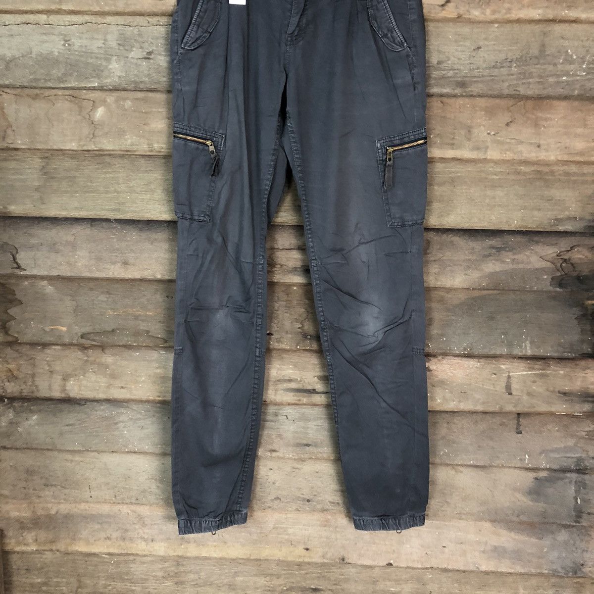 H&M DLL H&M Grey Cargo faded utility Multipocket Pants #1575 Size US 28 / EU 44 - 3 Thumbnail