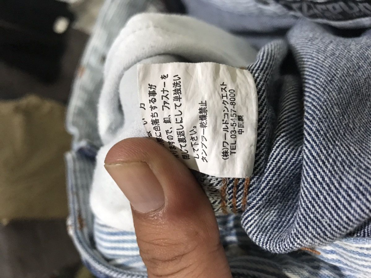 Japanese Brand BUZZSPUNKY Tokyo Japan Distressed Patchwork Designer Denim Size US 32 / EU 48 - 14 Thumbnail