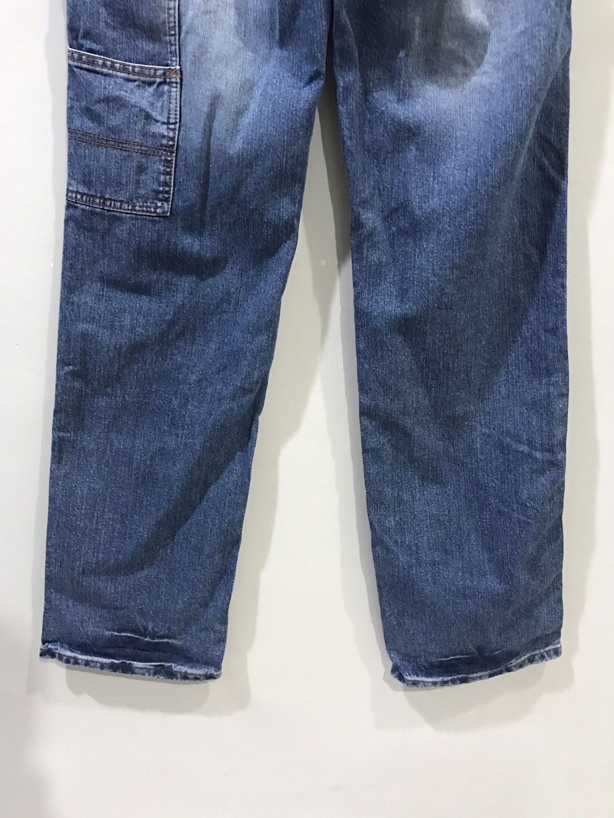 Japanese Brand BUZZSPUNKY Tokyo Japan Distressed Patchwork Designer Denim Size US 32 / EU 48 - 12 Thumbnail