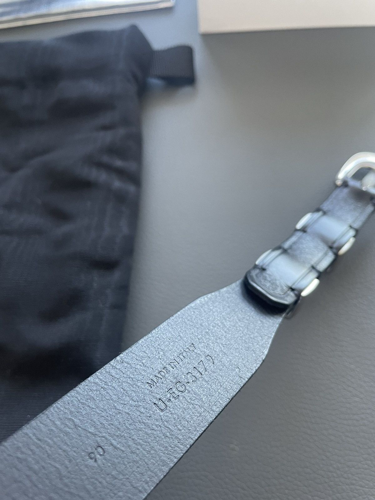 Celine × Hedi Slimane Extremely Rare Super Runway Classic Western Leather Belt Size 32 - 15 Thumbnail
