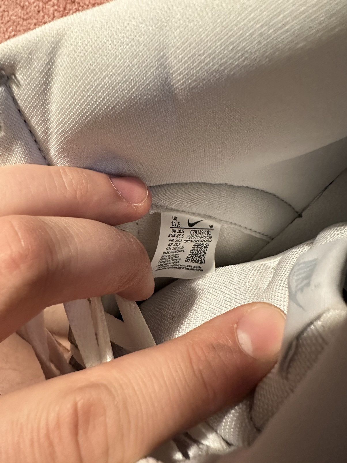 Nike Nike Dunk High SP Pure Platinum Size US 11.5 / EU 44-45 - 6 Thumbnail