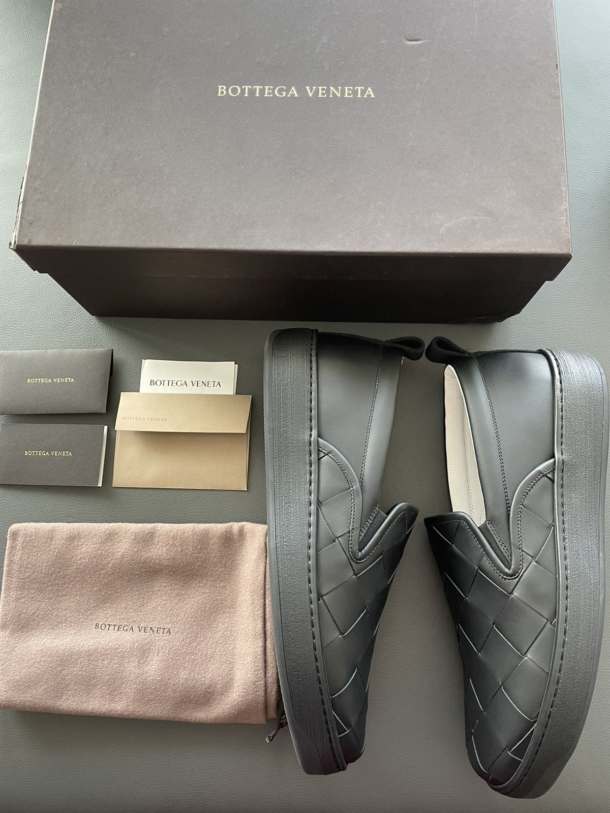 Bottega Veneta Rare BrandNew Daniel Lee Classic Intrecciato Leather Loafer Size US 12 / EU 45 - 21 Thumbnail