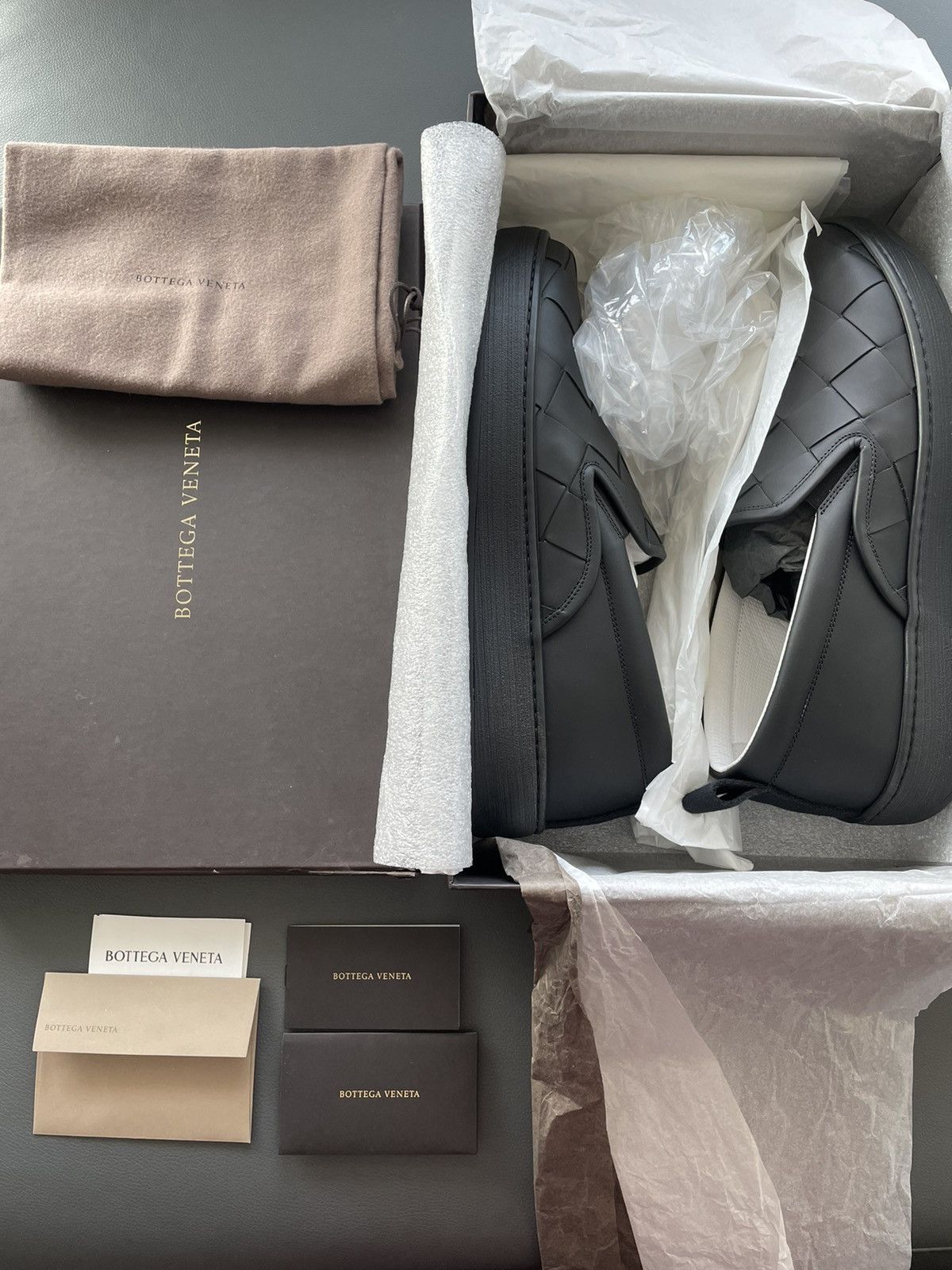 Bottega Veneta Rare BrandNew Daniel Lee Classic Intrecciato Leather Loafer Size US 12 / EU 45 - 11 Thumbnail
