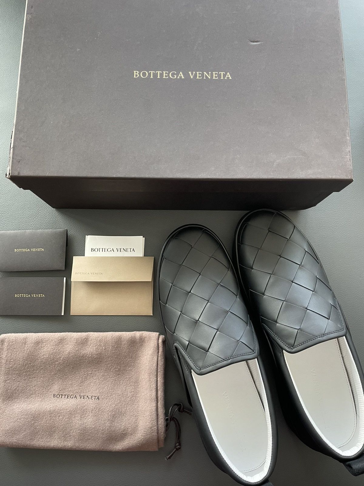 Bottega Veneta Rare BrandNew Daniel Lee Classic Intrecciato Leather Loafer Size US 12 / EU 45 - 23 Thumbnail