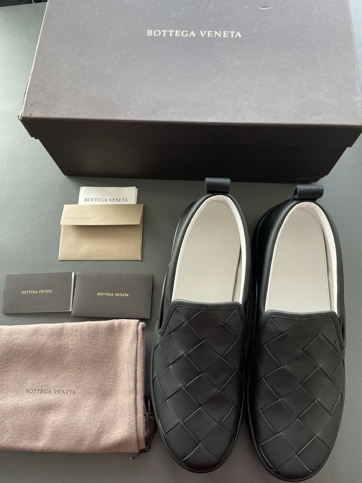 Bottega Veneta Rare BrandNew Daniel Lee Classic Intrecciato Leather Loafer Size US 12 / EU 45 - 19 Thumbnail
