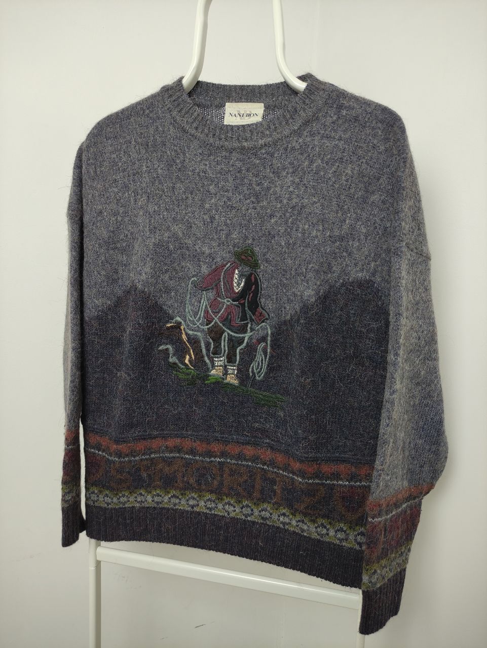 Vintage Knitwear Embroidered vintage alpaca lana Size US S / EU 44-46 / 1 - 2 Thumbnail