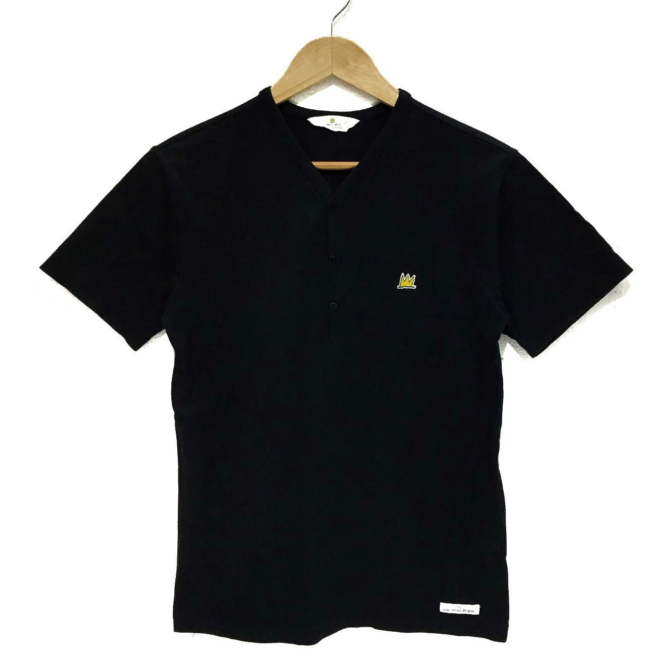 JEAN MICHEL BASQUIAT x UNIQLO Henley Crown Logo Tee Shirt