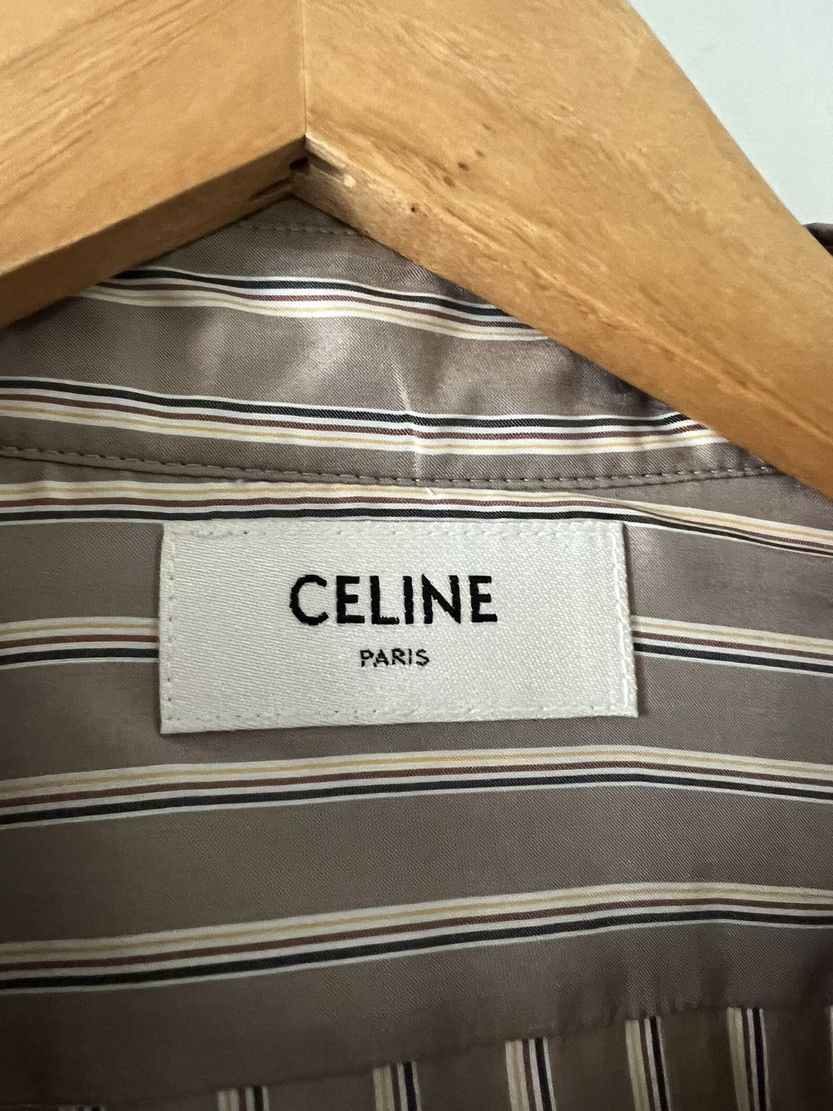 Celine Brown silk shirt Size US M / EU 48-50 / 2 - 2 Thumbnail