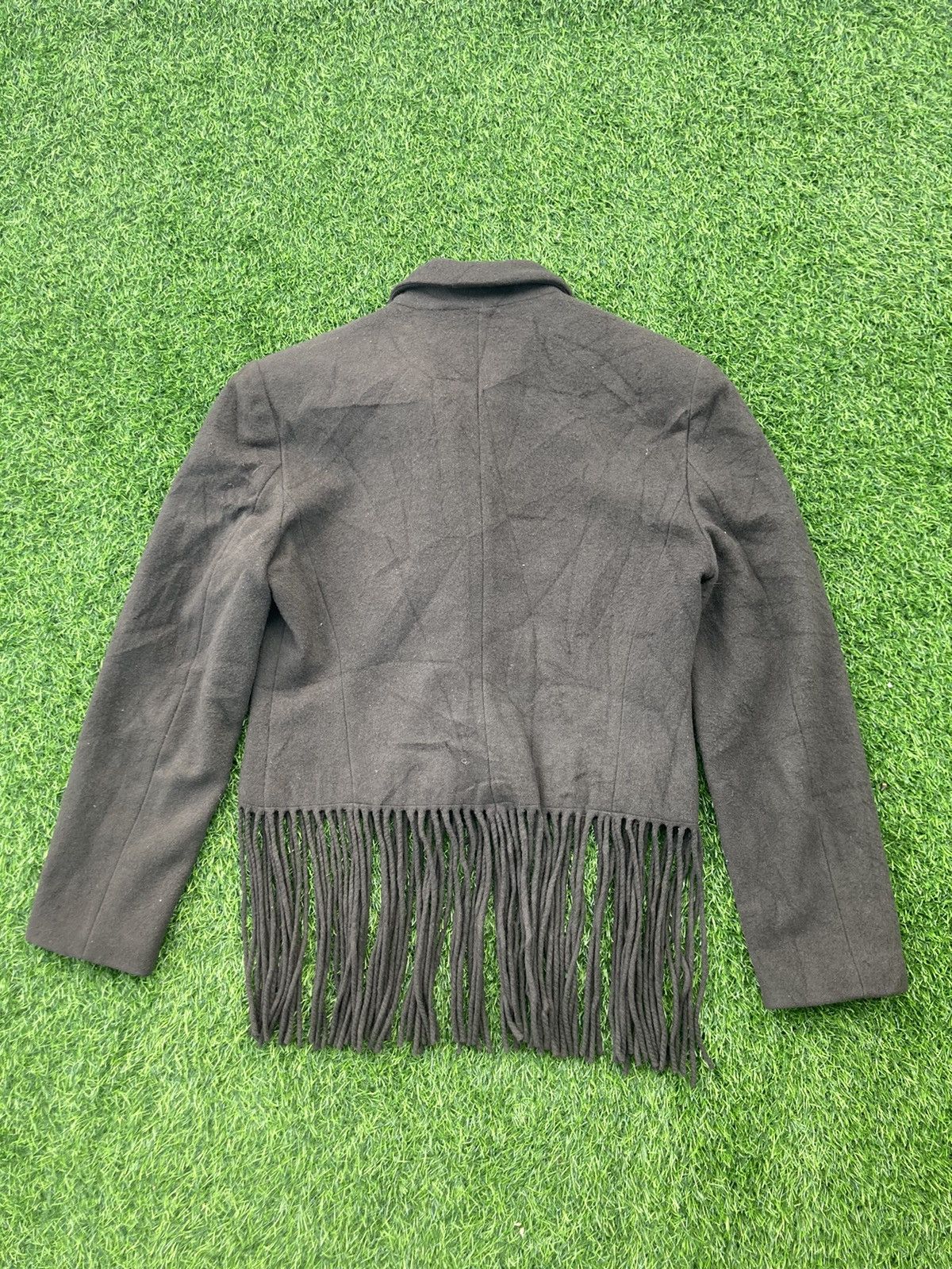 Helmut Lang ⭐️BIDDING OFFER⭐️ VINTAGE HELMUT LANG WOOL FRINGE JACKET Size US M / EU 48-50 / 2 - 3 Thumbnail