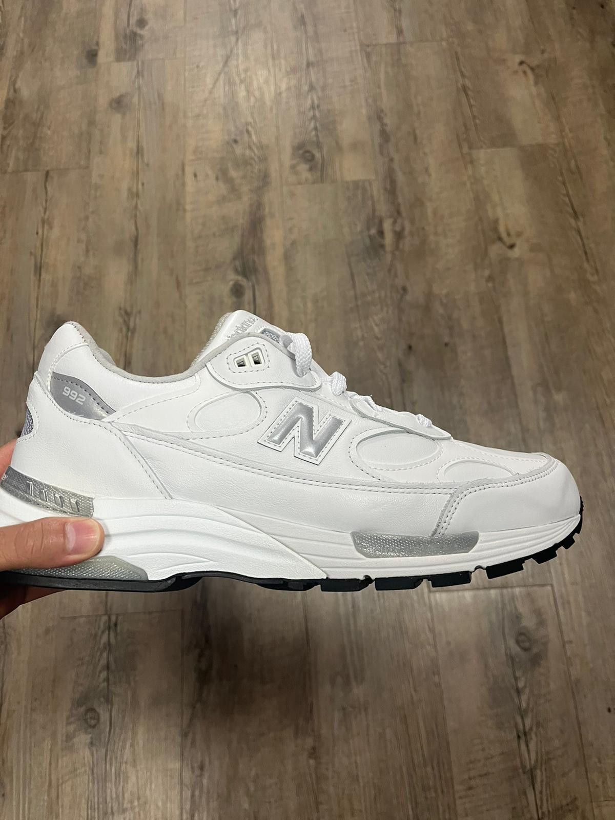 image of New Balance 992 Trainer In White Shoes, Men's (Size 12)