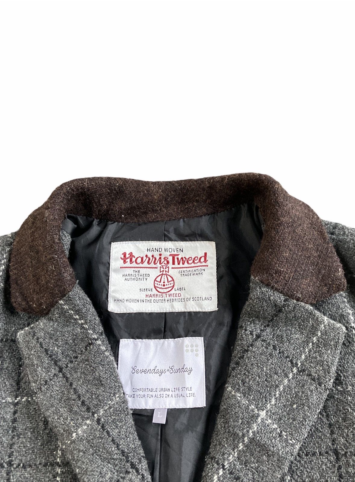 Harris Tweed Harris Tweed x Sevenday Sundays Wool Jacket Size US L / EU 52-54 / 3 - 5 Thumbnail