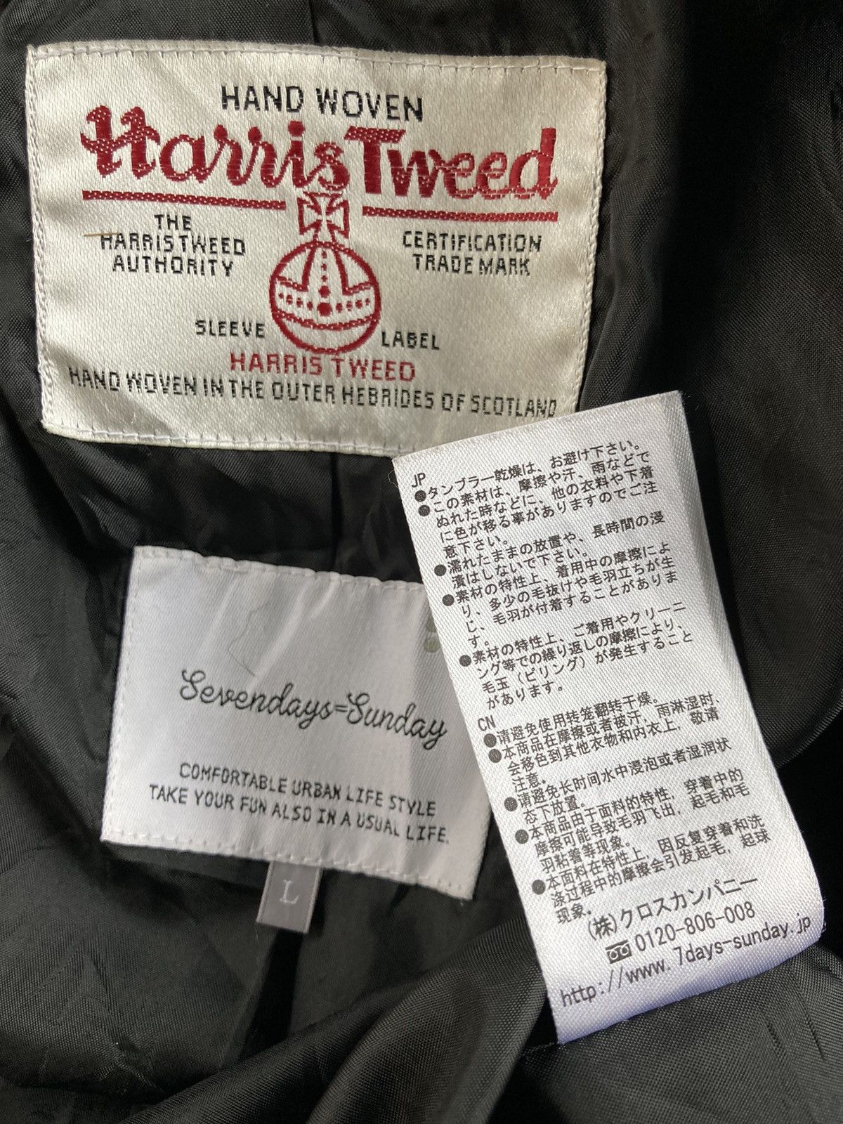 Harris Tweed Harris Tweed x Sevenday Sundays Wool Jacket Size US L / EU 52-54 / 3 - 8 Thumbnail