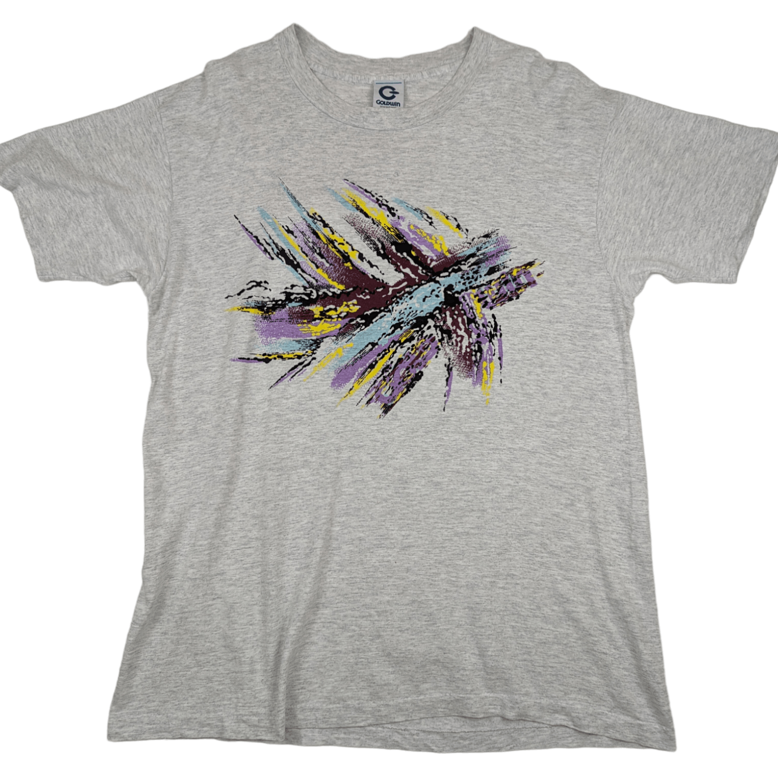 Goldwin × Vintage Vintage 90's GOLDWIN Art Paint Image T-Shirt Single Stitches Size US XL / EU 56 / 4 - 2 Thumbnail