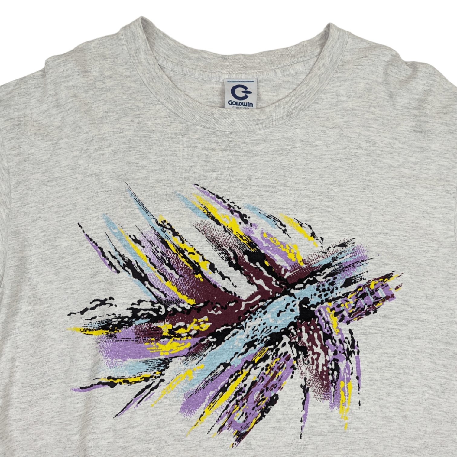 Goldwin × Vintage Vintage 90's GOLDWIN Art Paint Image T-Shirt Single Stitches Size US XL / EU 56 / 4 - 4 Thumbnail