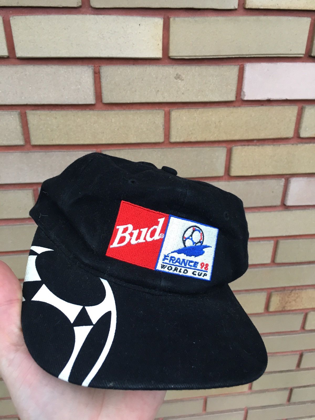 Budweiser Vintage 1998 Soccer world cup budweiser hat Size ONE SIZE - 1 Thumbnail