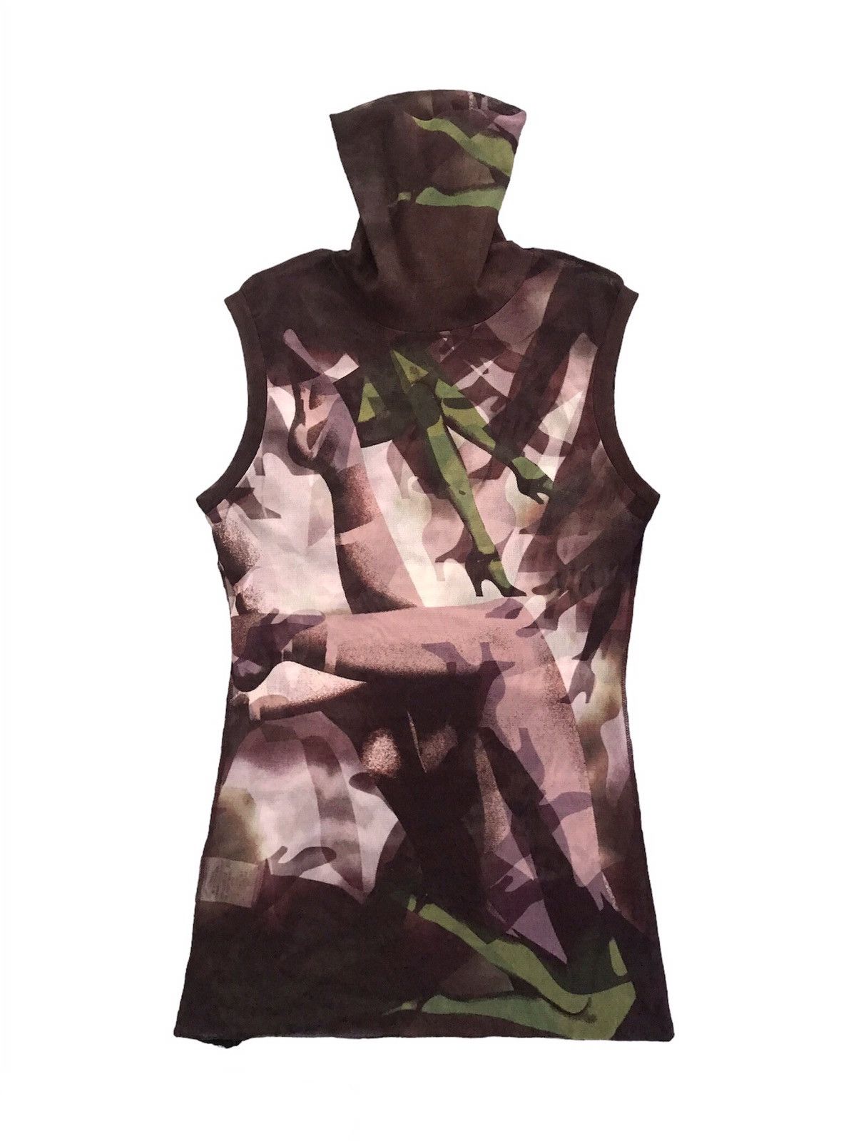 Jean Paul Gaultier Jean Paul Gaultier Mesh Turtleneck Sleeveless Top Size S / US 4 / IT 40 - 1 Thumbnail