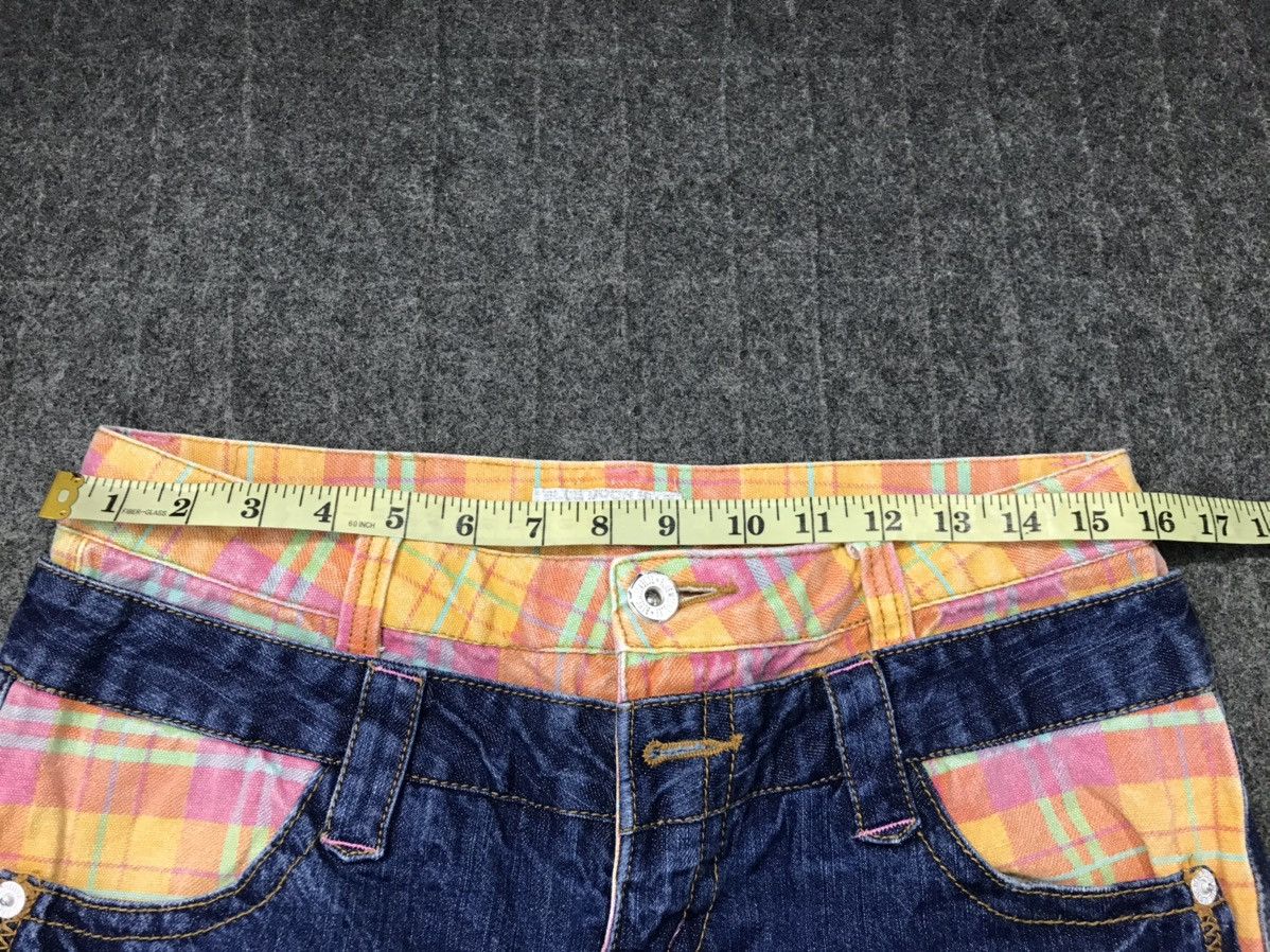 Japanese Brand Blue Moon Blue Double Waist Denim Jeans Embroidery Size 32" / US 10 / IT 46 - 13 Thumbnail