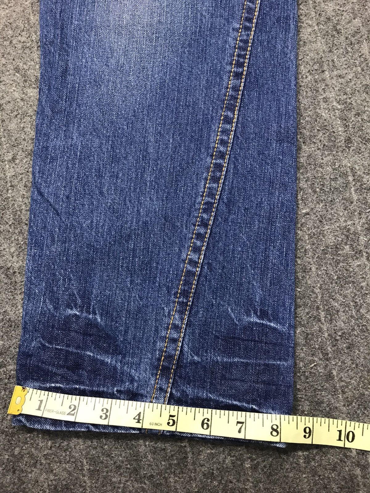 Japanese Brand Blue Moon Blue Double Waist Denim Jeans Embroidery Size 32" / US 10 / IT 46 - 18 Thumbnail