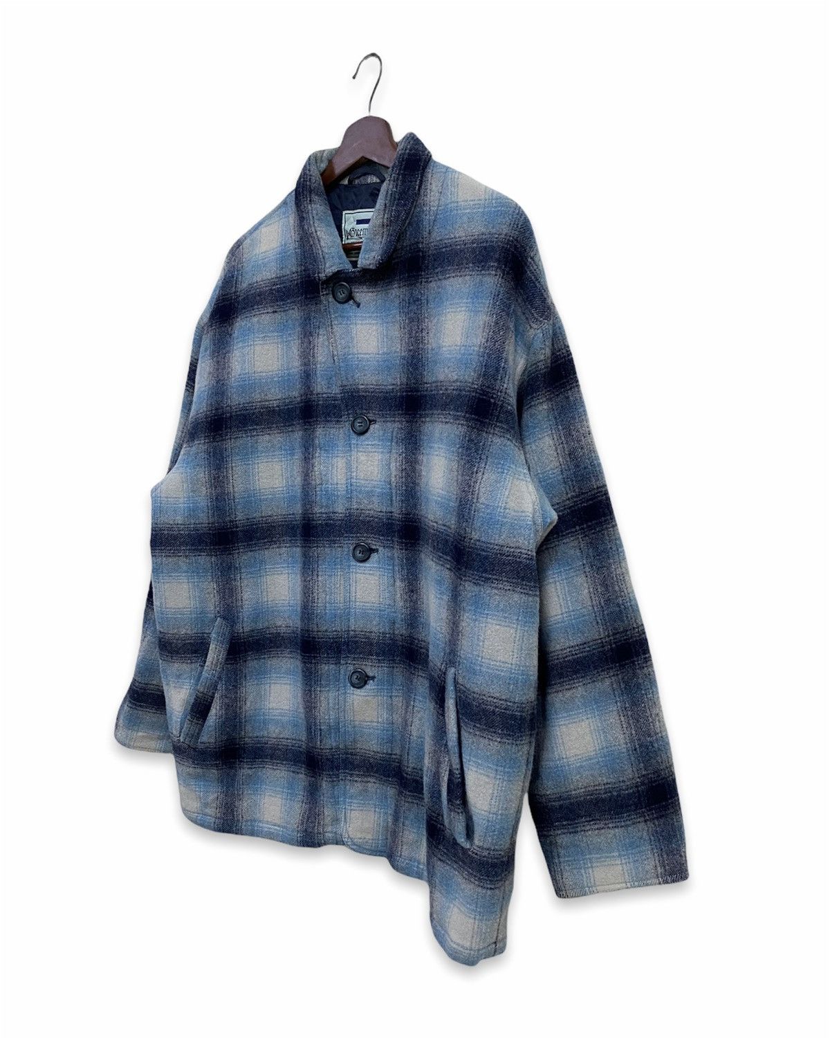 Flannel Vintage Freeman Wool Flannel Button Jacket Size US XL / EU 56 / 4 - 3 Thumbnail