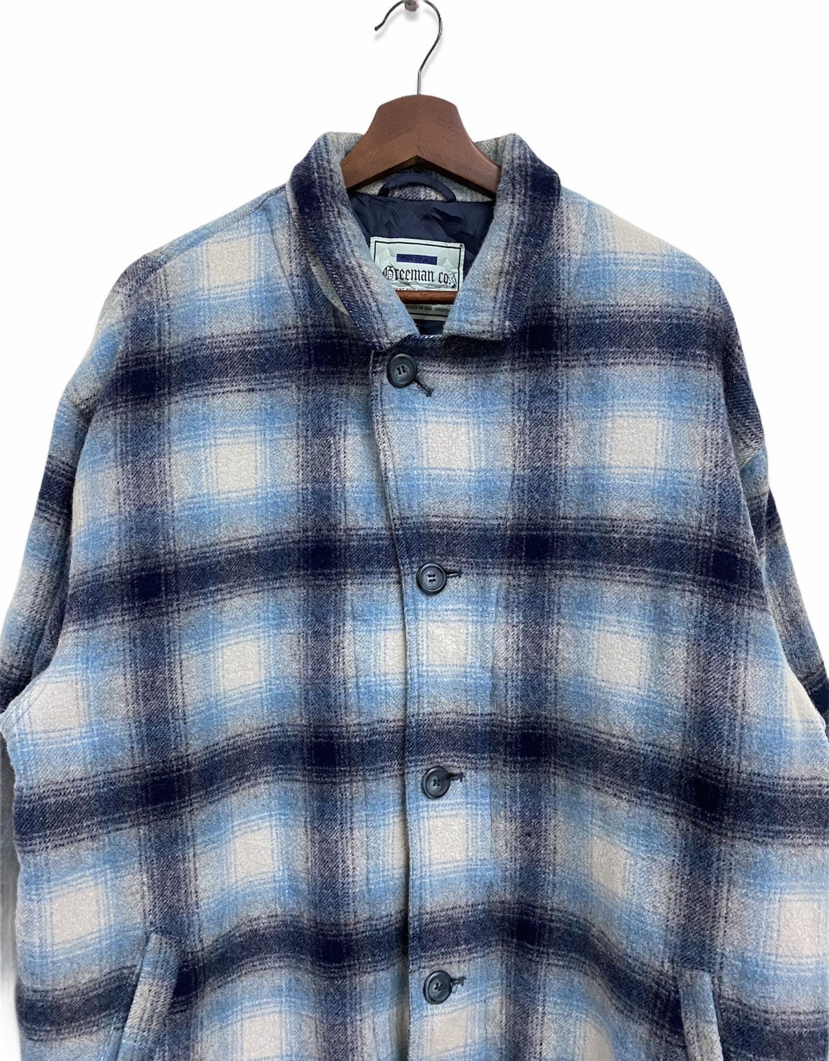 Flannel Vintage Freeman Wool Flannel Button Jacket Size US XL / EU 56 / 4 - 4 Thumbnail