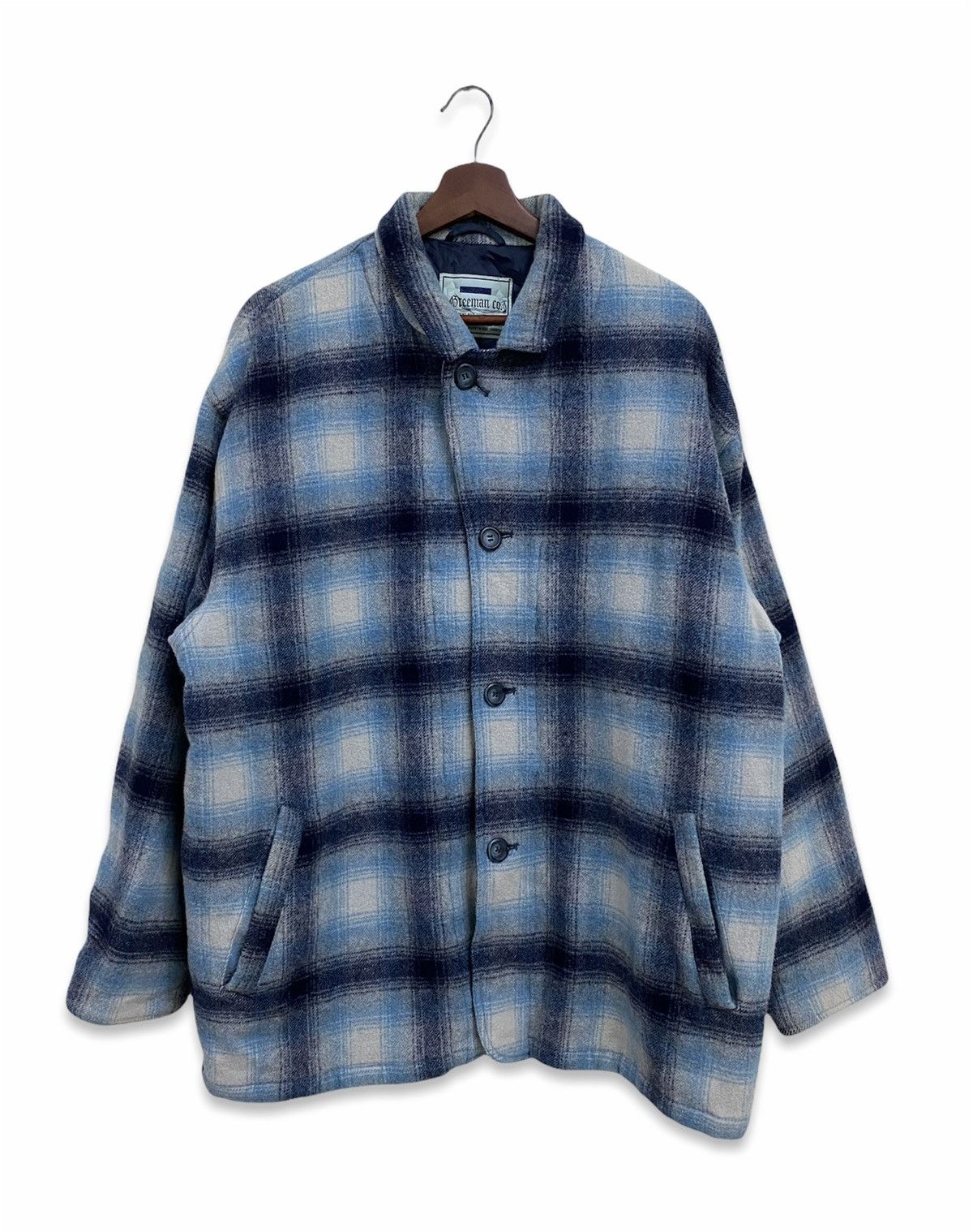 Flannel Vintage Freeman Wool Flannel Button Jacket Size US XL / EU 56 / 4 - 2 Thumbnail