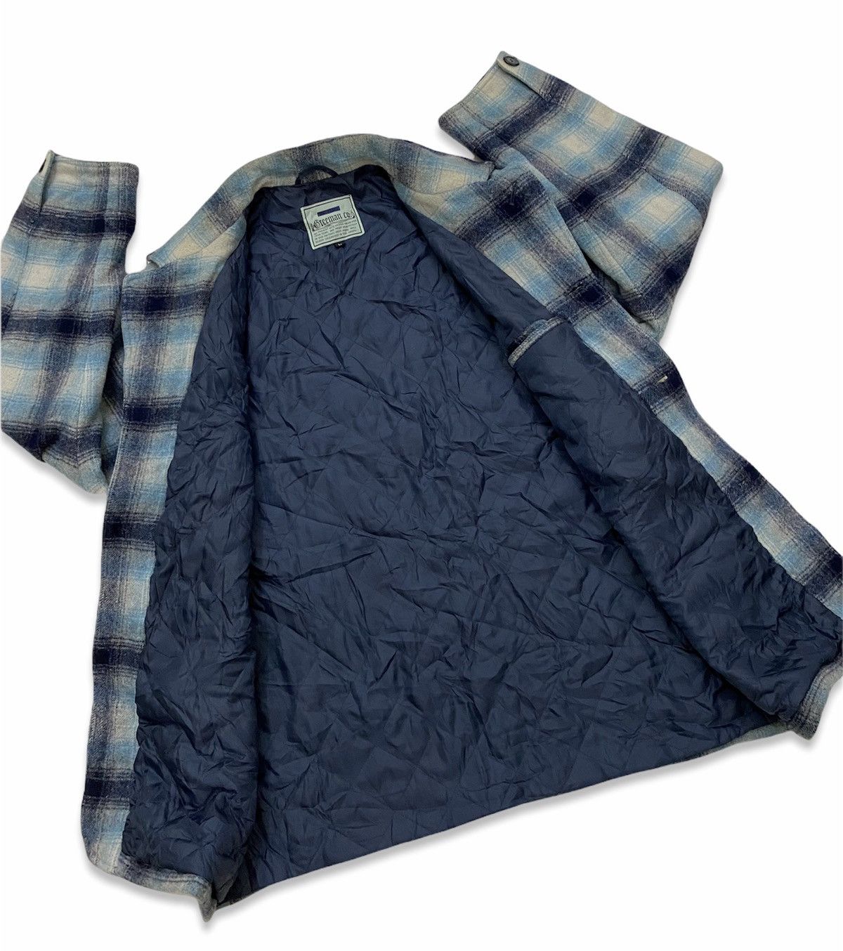 Flannel Vintage Freeman Wool Flannel Button Jacket Size US XL / EU 56 / 4 - 8 Thumbnail