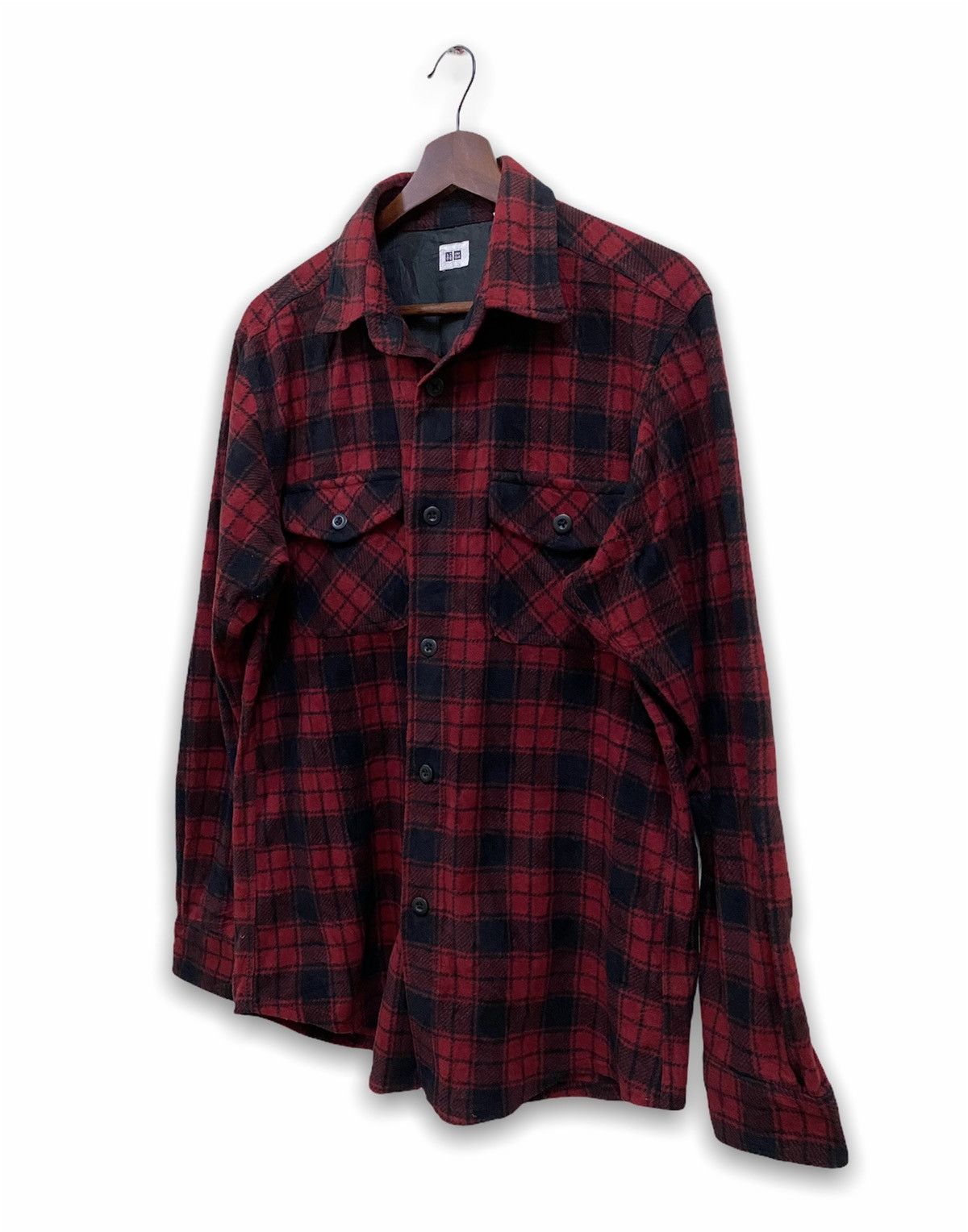 Flannel × Japanese Brand × Uniqlo Uniqlo Flannel Red Checkered Japanese Brand Size US L / EU 52-54 / 3 - 2 Thumbnail