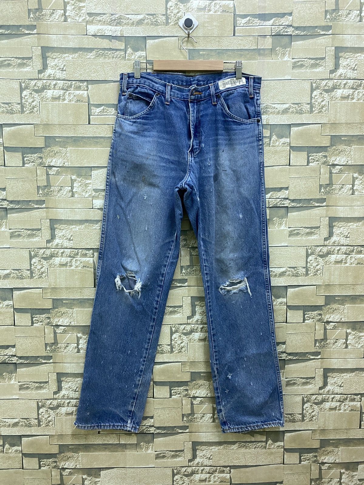 Designer × Dickies DICKIES Streetwear Thrashed Distressed Denim Size US 30 / EU 46 - 1 Thumbnail