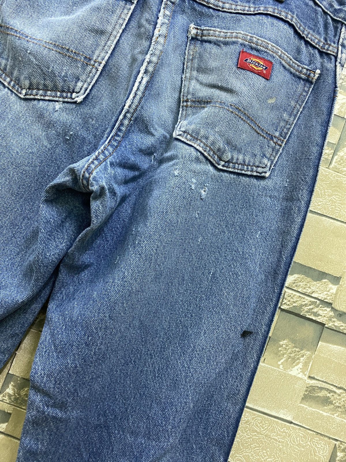 Designer × Dickies DICKIES Streetwear Thrashed Distressed Denim Size US 30 / EU 46 - 18 Thumbnail