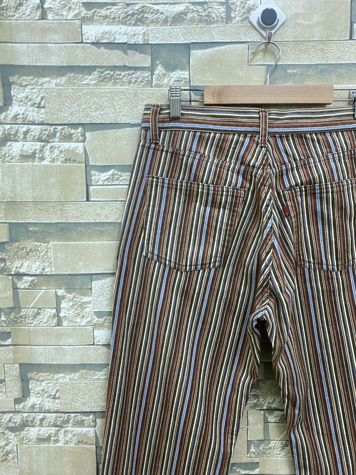 Designer × Japanese Brand INTERNATIONAL WORLD JEANS Multicolour Striped Denim Size US 29 - 8 Thumbnail