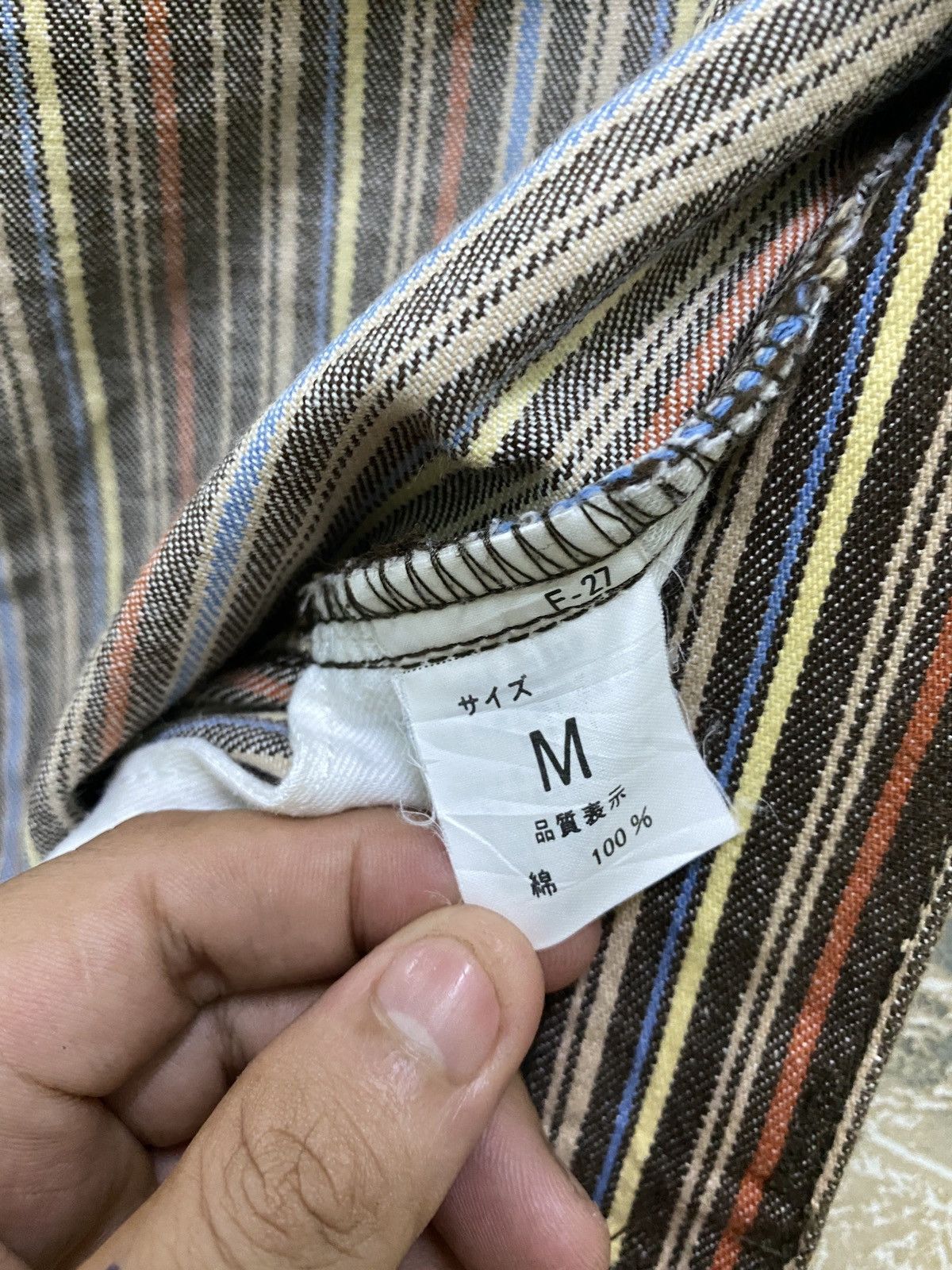 Designer × Japanese Brand INTERNATIONAL WORLD JEANS Multicolour Striped Denim Size US 29 - 12 Thumbnail